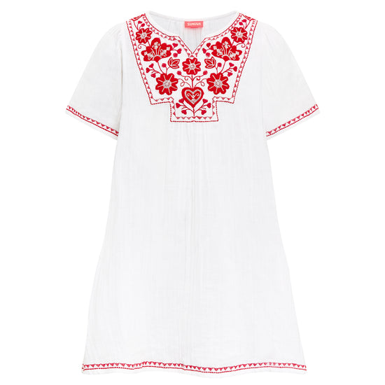 Embroidery Collar Dress