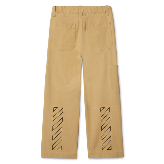 Diagonal Outline Worker Pants