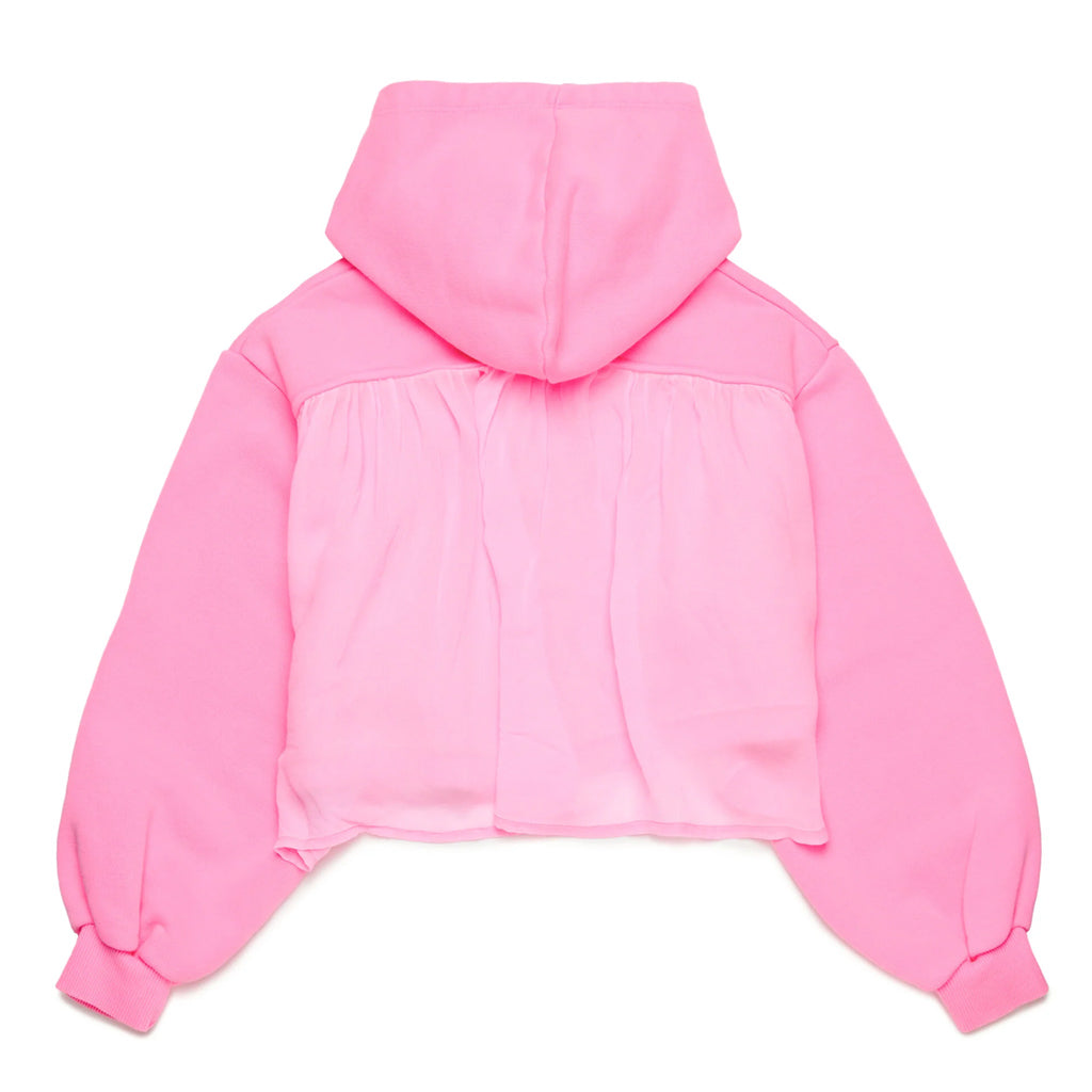 Diesel Kids Chiffon Panelled Cotton Hoodie