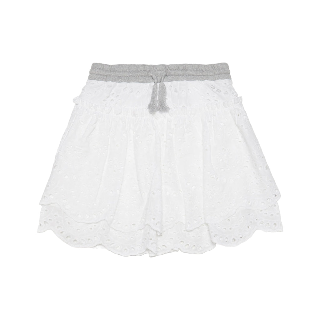 Floral Lace Cotton Skirt
