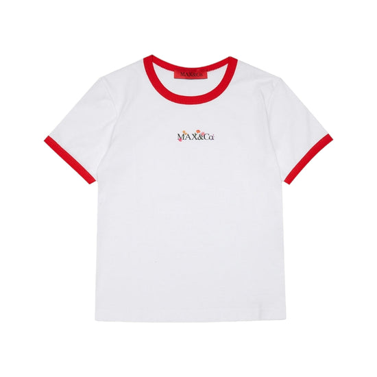 Logo Embroidered Cotton  T-shirt