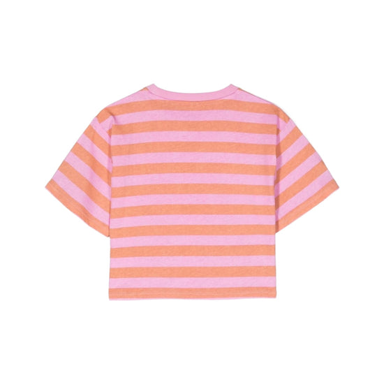 Floral Print Striped T-Shirt