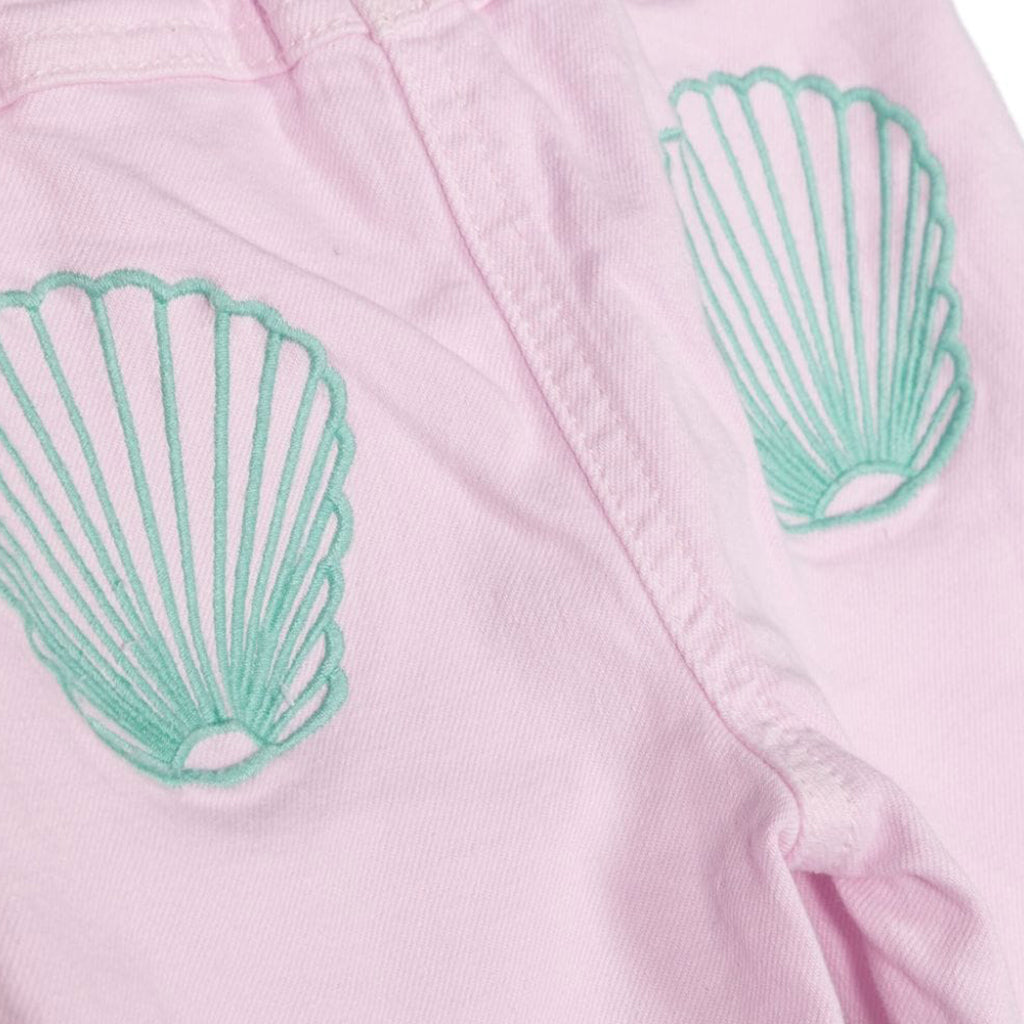 Stella McCartney Kids Shell Embroidered Cotton Trousers