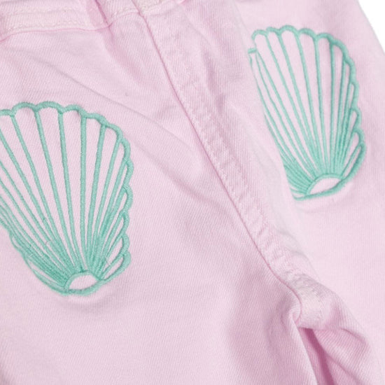 Stella McCartney Kids Shell Embroidered Cotton Trousers