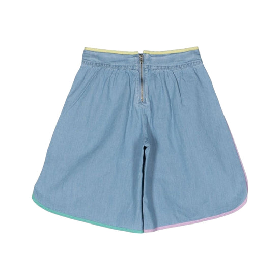 Wide Leg Cotton Shorts