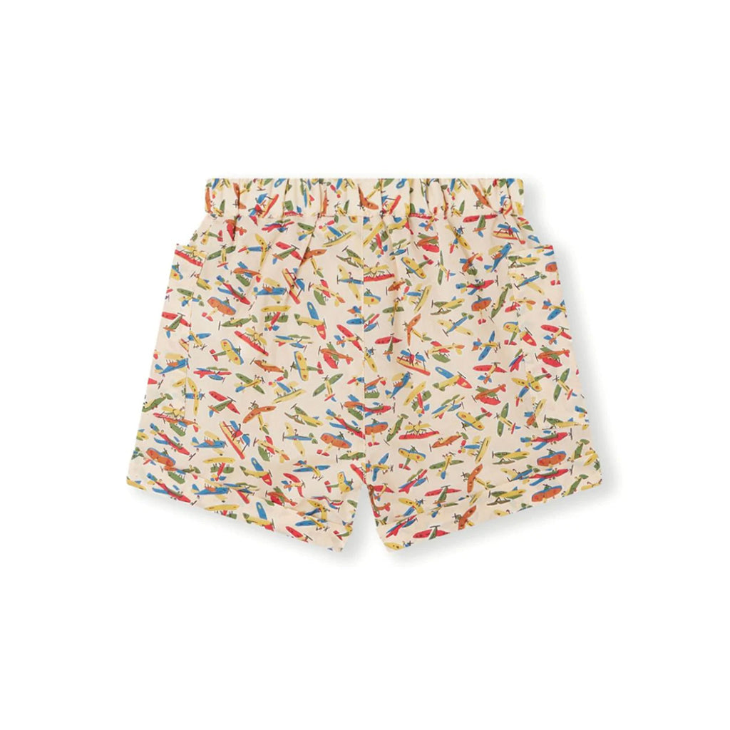 Bonpoint Nateo Graphic Print Cotton Shorts
