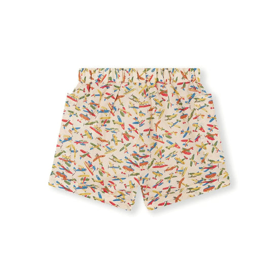 Bonpoint Nateo Graphic Print Cotton Shorts