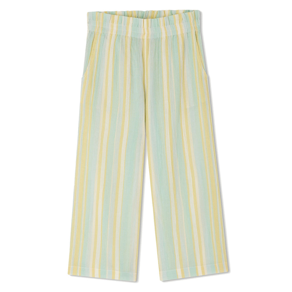 Aloise Striped Cotton Trousers