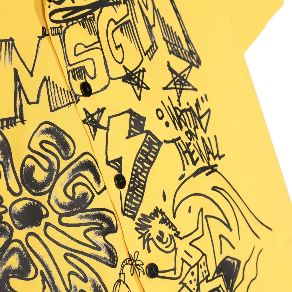 Doodle Print Bowling Shirt