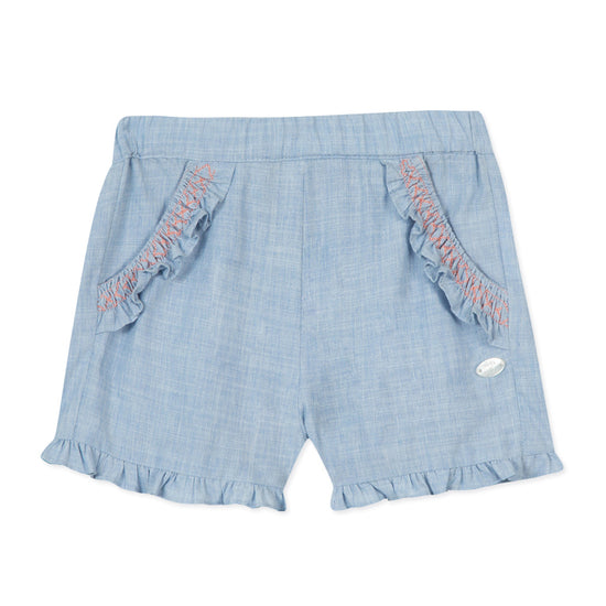 Chambray Shorts