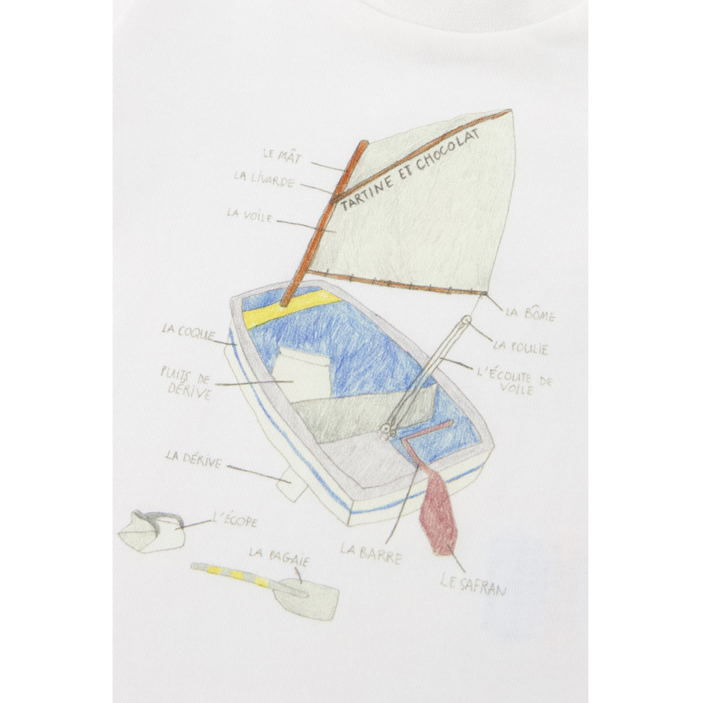 Sail Boat Printed T-shirt