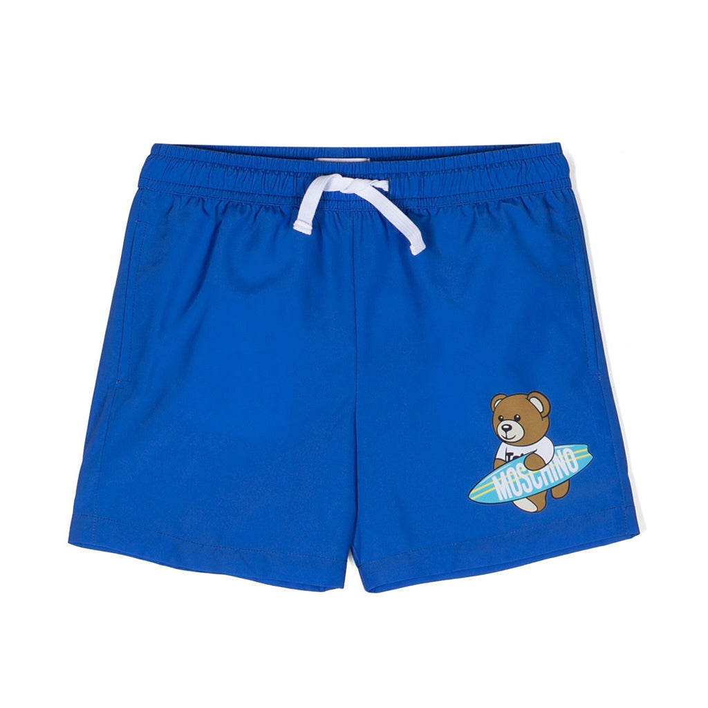 Teddy Bear Print Swim Shorts