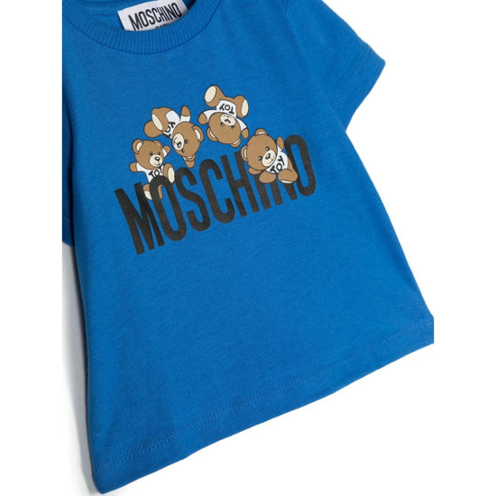 Teddy Bear Logo Print T-shirt