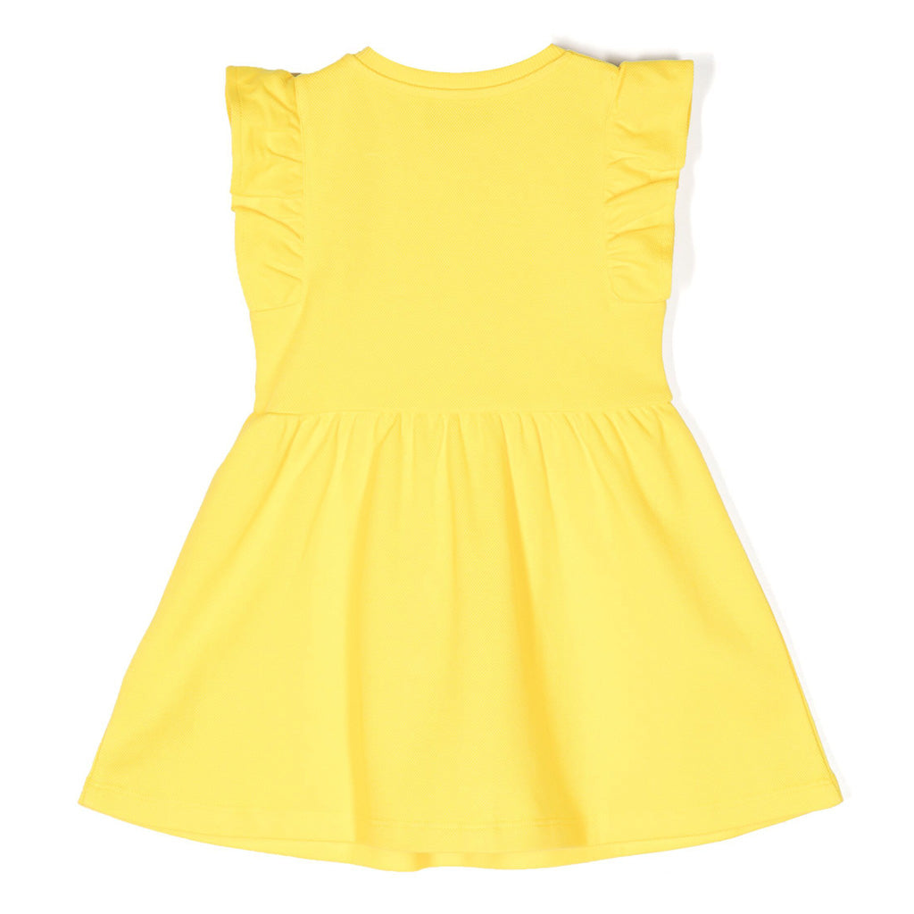 Moschino Kids Sandcastle Logo Print Cotton Dress