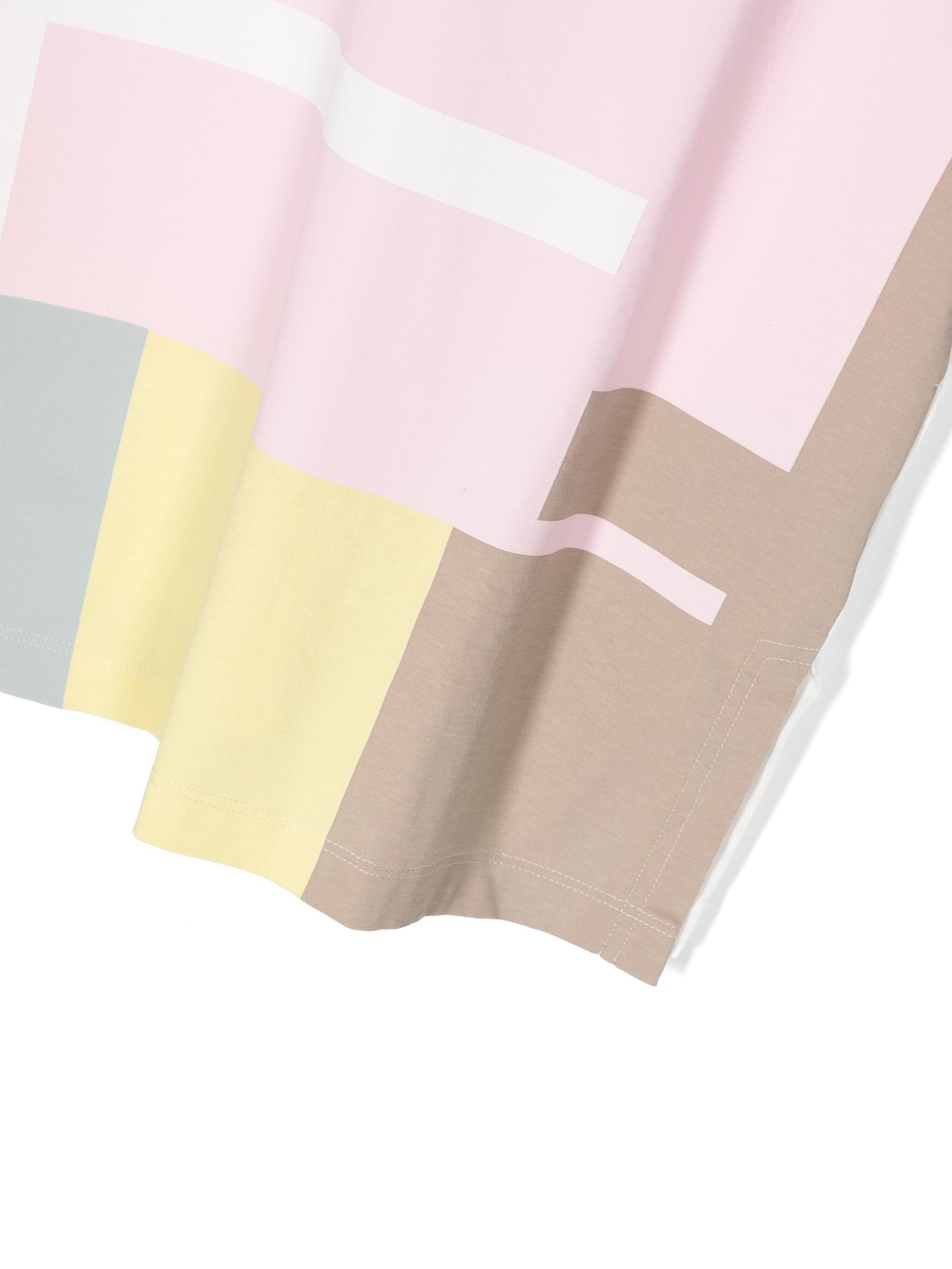 Fendi Kids Print Cotton T-shirt Dress