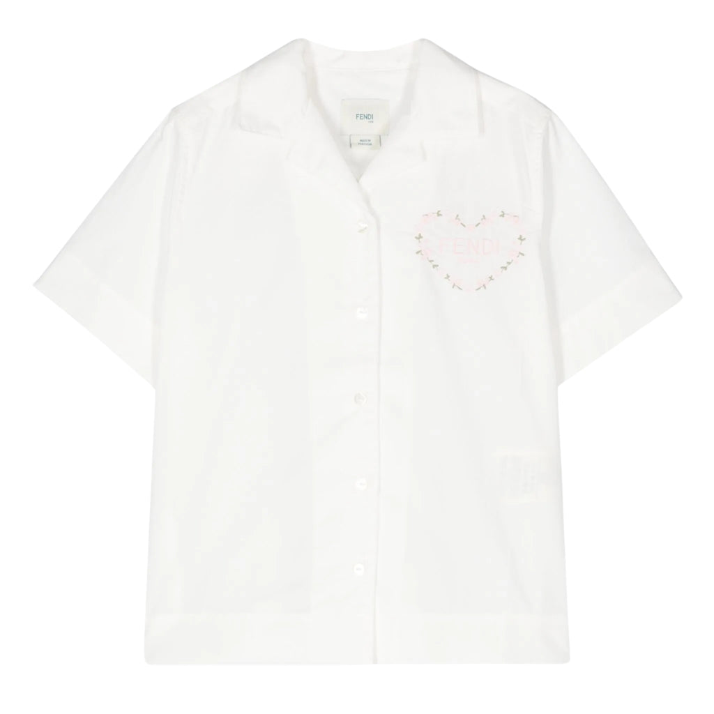 Fendi Kids Logo Heart Shirt