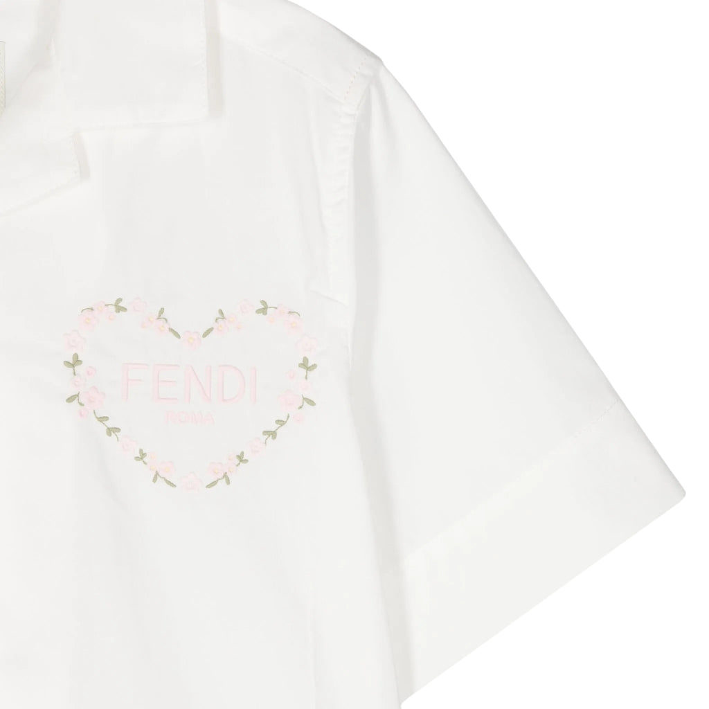 Fendi Kids Logo Heart Shirt
