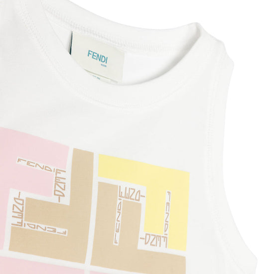 Fendi Puzzle Logo Tank Top