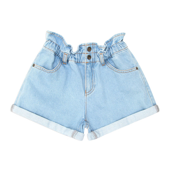 Elasticated Waist Denim Shorts