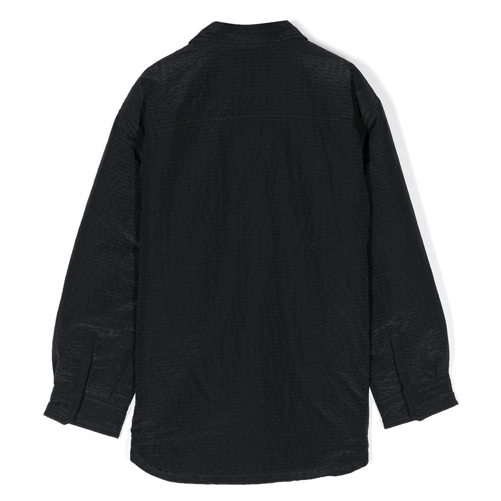 Emporio Armani Junior Panelled Seersucker Shirt Jacket