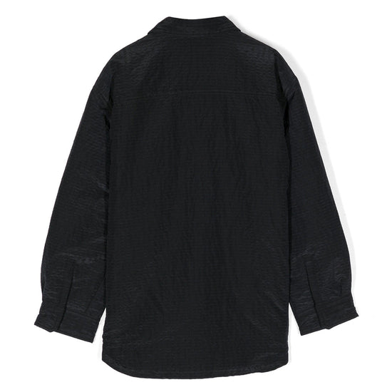 Emporio Armani Junior Panelled Seersucker Shirt Jacket