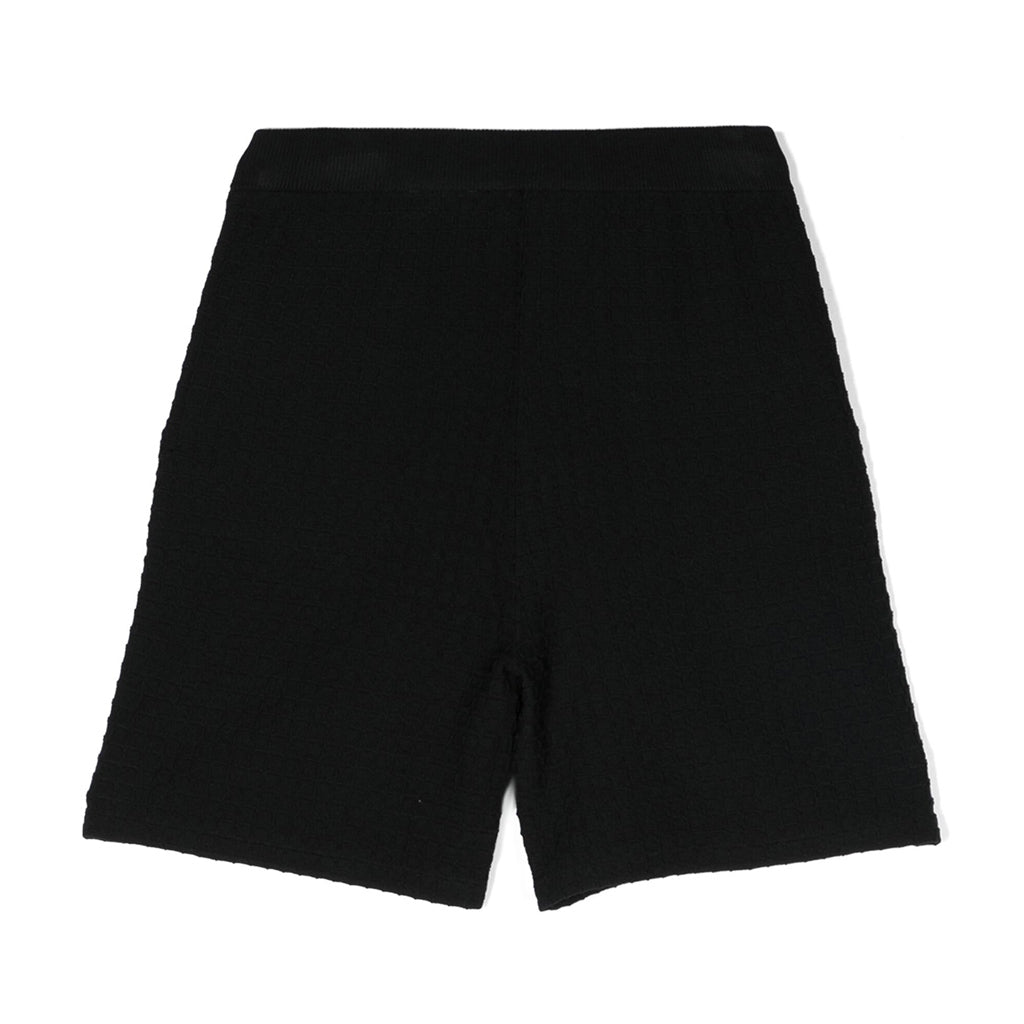Emporio Armani Junior Logo Embroidered Fine Knit Track Shorts