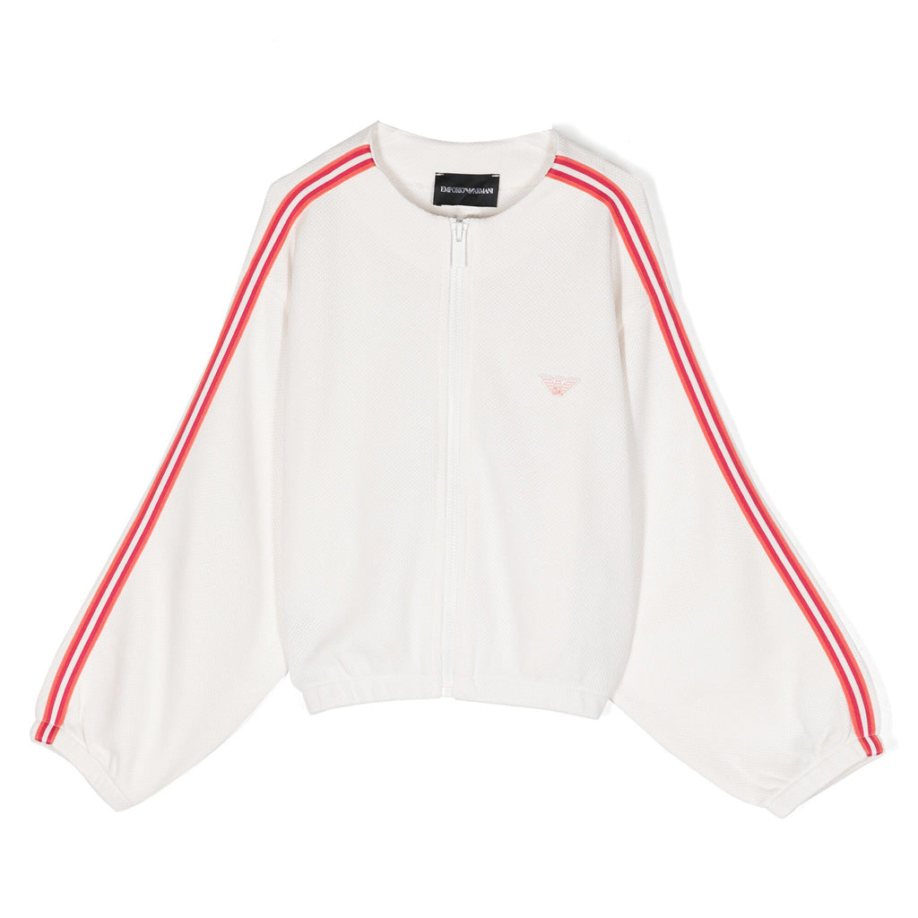 Emporio Armani Junior Eagle Appliqué Side Stripe Jacket