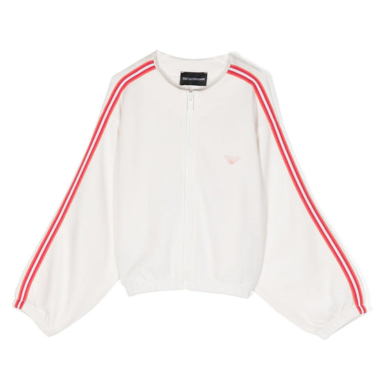 Emporio Armani Junior Eagle Appliqué Side Stripe Jacket