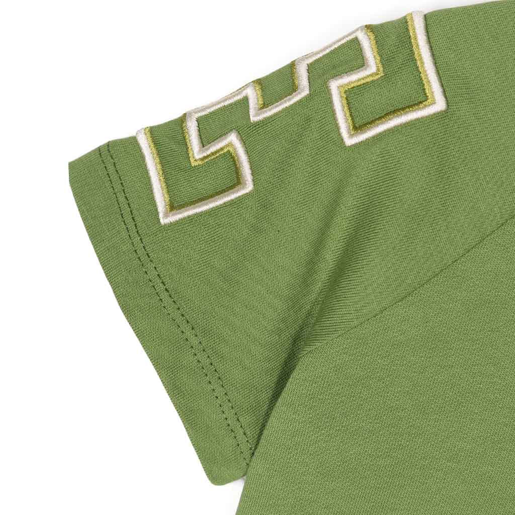 Emporio Armani Junior Logo Appliqué Cotton Polo Shirt