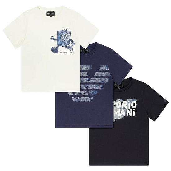 Logo Print T-Shirts (Pack Of Three)