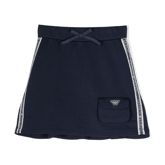 Logo Embroidered Jersey Skirt