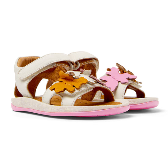 Multi Colour Leaves Leather Sandals