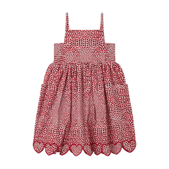 Cotton Voile High Summer Hearts AOP Woven Dress