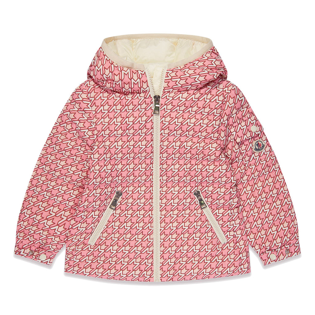 Moncler Enfant Logo Print Hooded Jacket