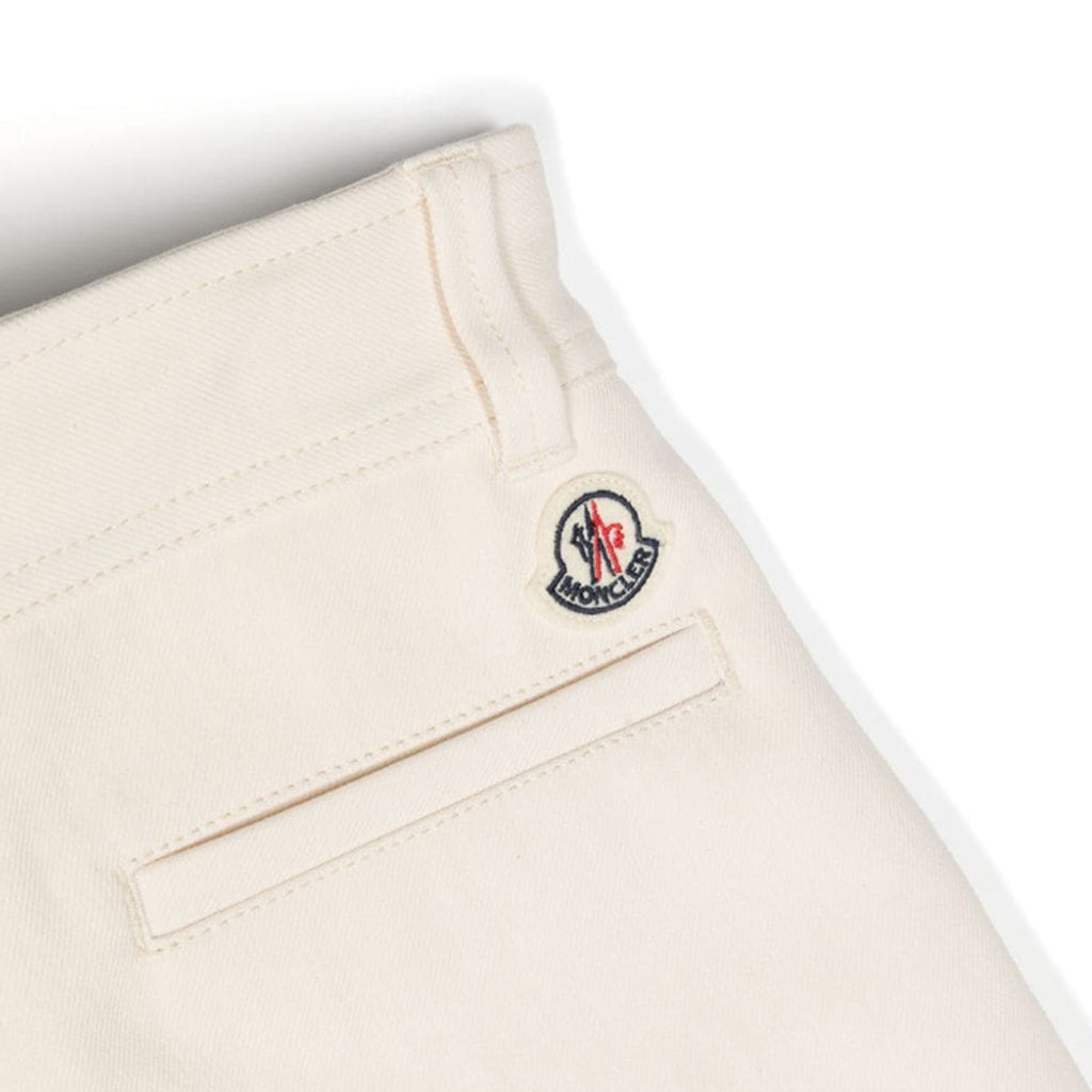 Moncler Enfant Logo Appliqué Twill Shorts