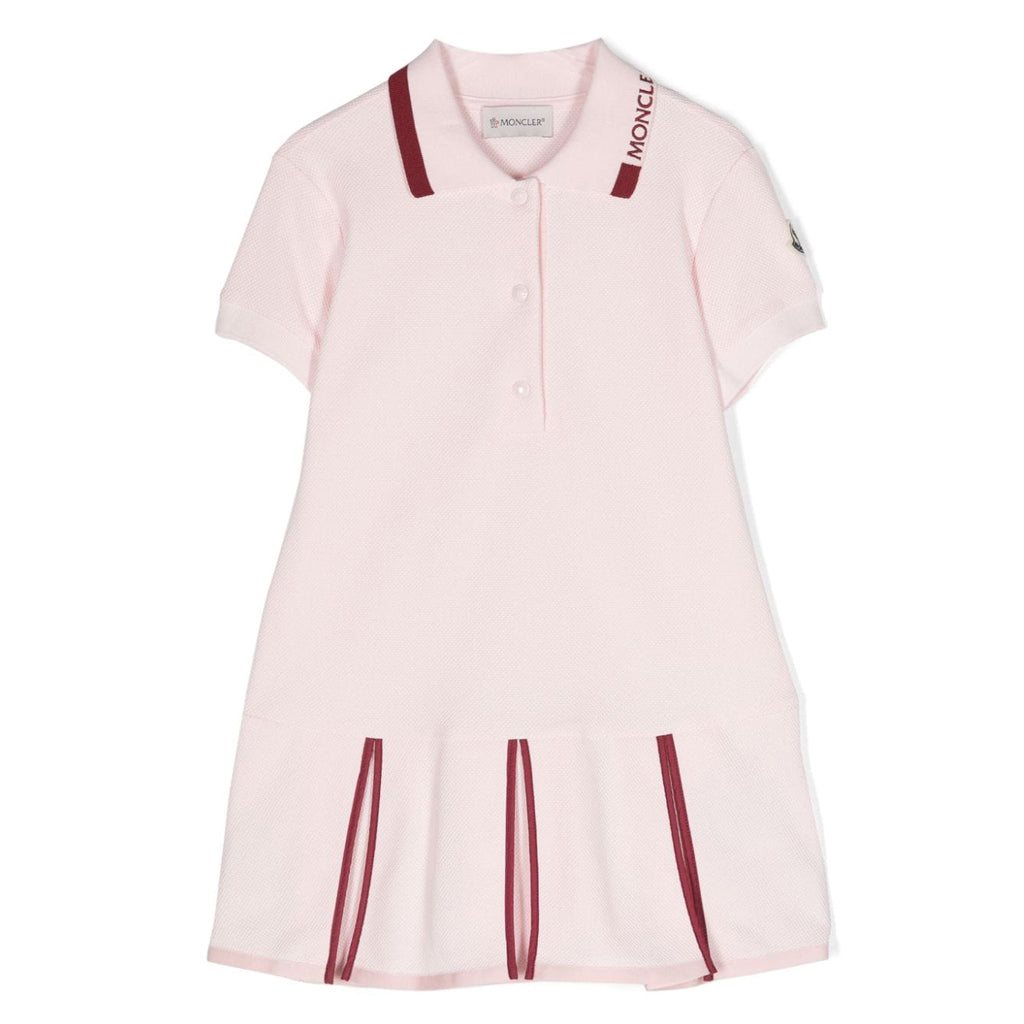 Moncler Enfant Logo Embroidered Polo Shirt Dress