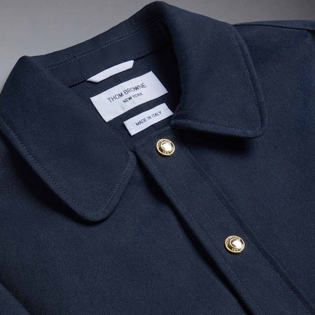 Thom Browne Kids Kid'S Cotton 4-Bar Shirt Jacket