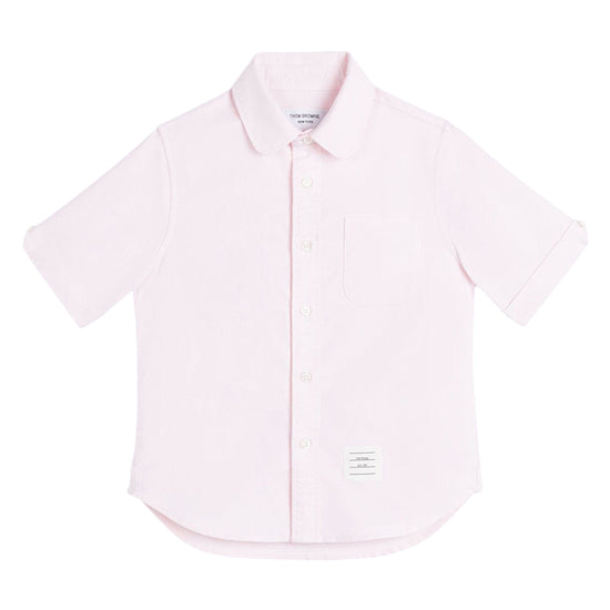 Oxford Short Sleeve Round Collar Shirt