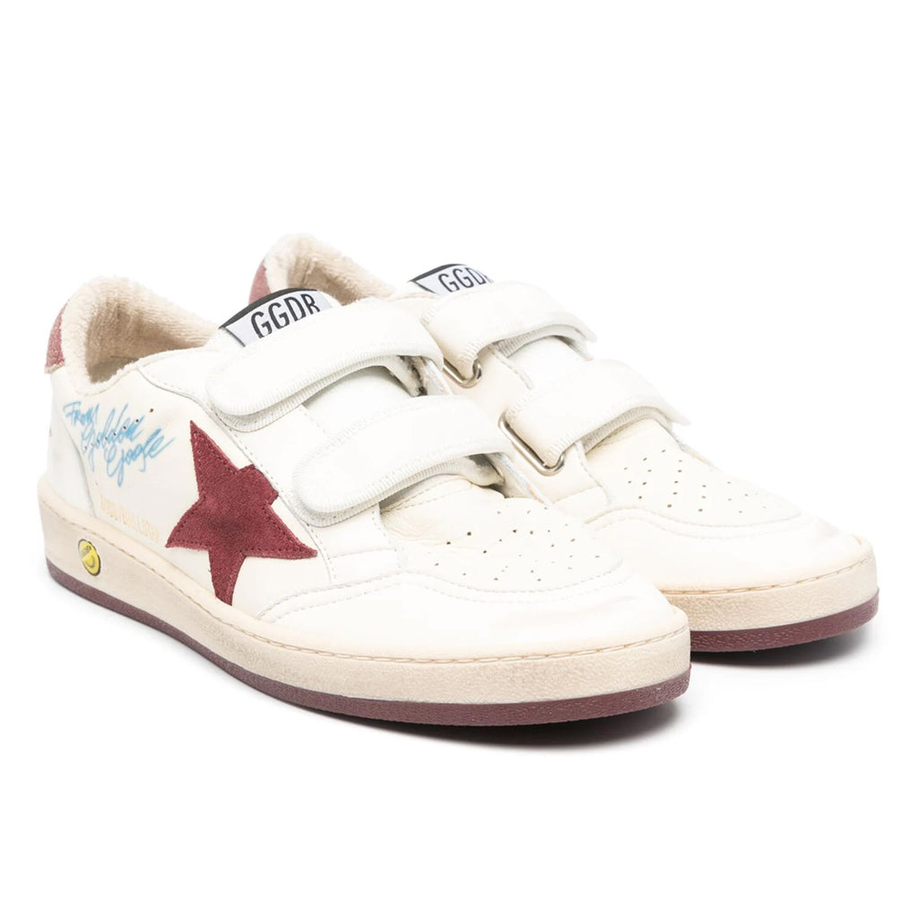 Ball Star Distressed Finish Sneakers