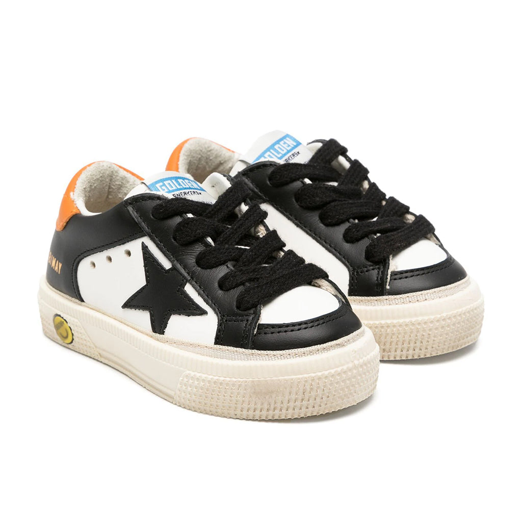 Star Patch Leather Sneakers