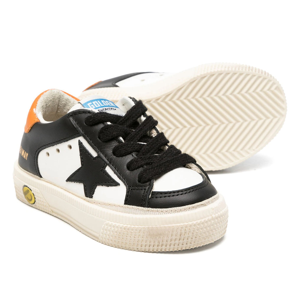 Star Patch Leather Sneakers