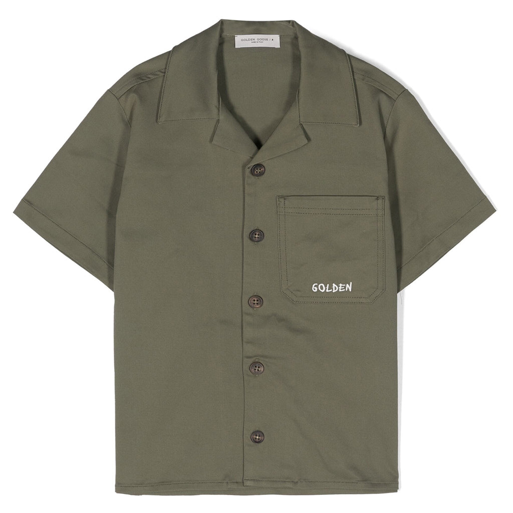 Camp Collar Twill Shirt