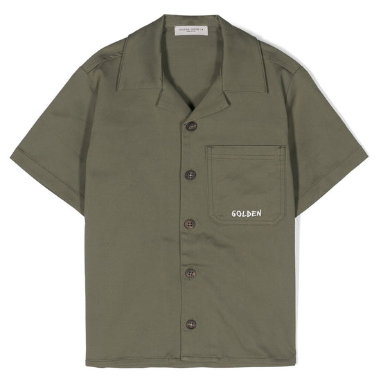 Camp Collar Twill Shirt