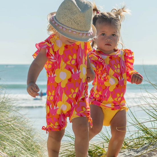 Pop Of Sunshine Long Sleeve Ruffle Set Red