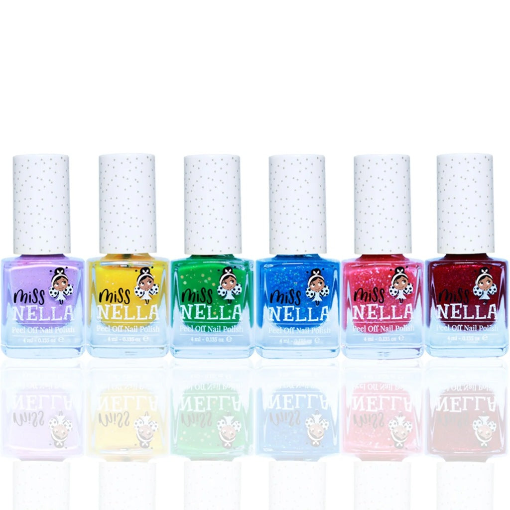 Miss Nella Christmas Glitter Pack of 6 Nail Polishes