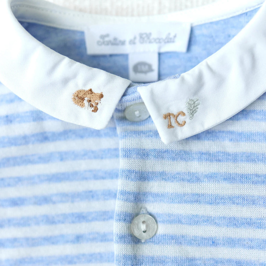 Tartine Et Chocolat Stripe Collared Romper