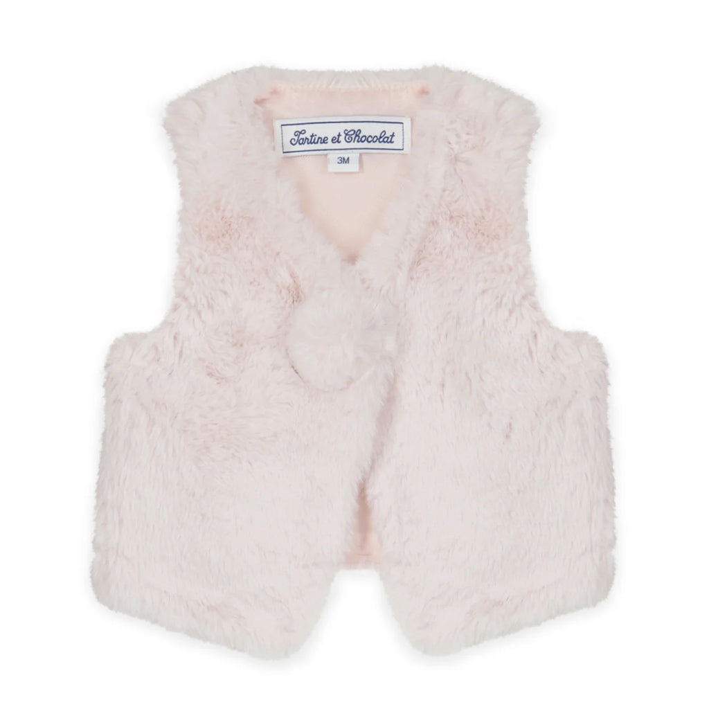 Tartine Et Chocolat Faux Fur Vest