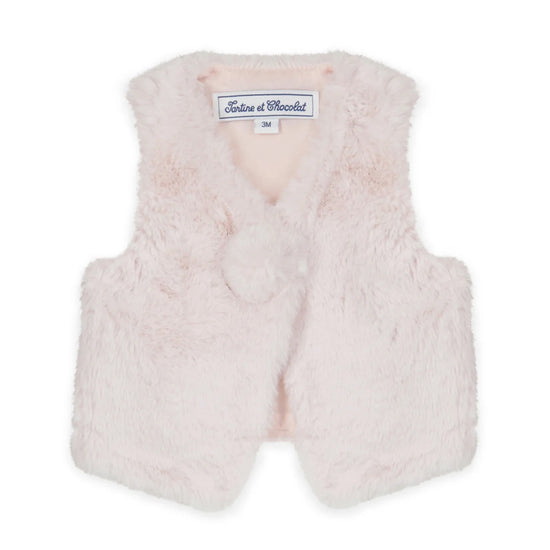 Tartine Et Chocolat Faux Fur Vest