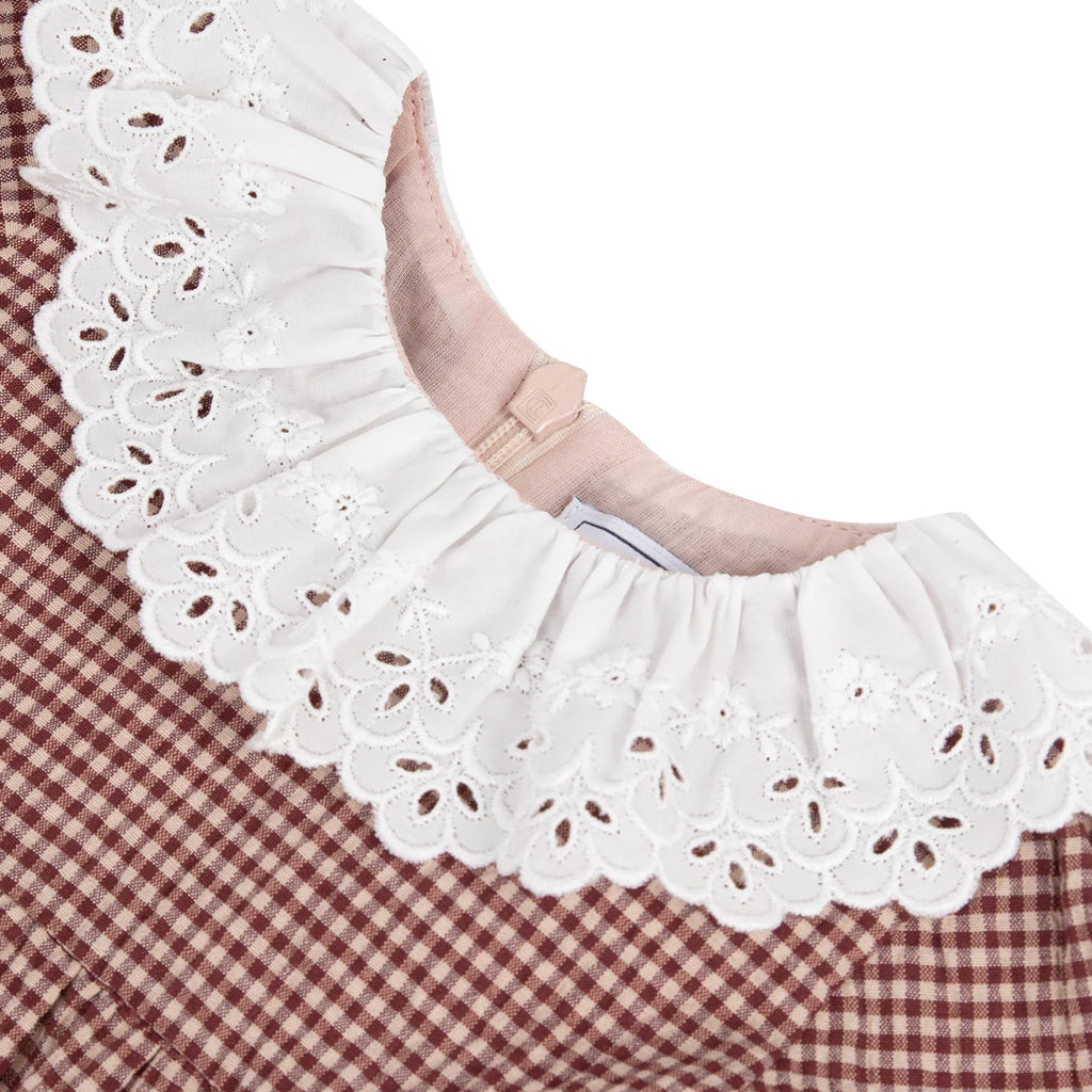 Tartine Et Chocolat White Lace Collar Dress