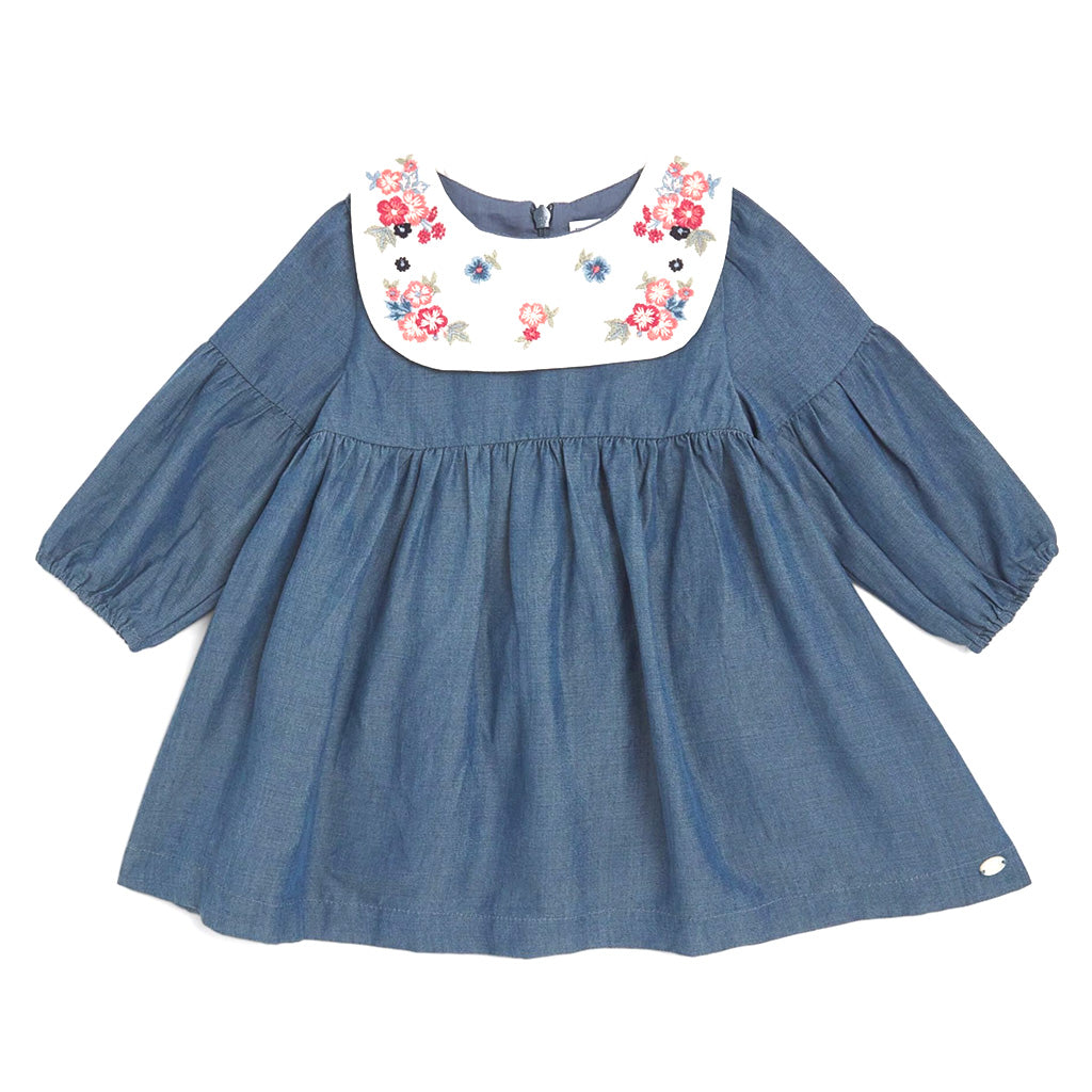 Tartine Et Chocolat Chambray Floral Dress